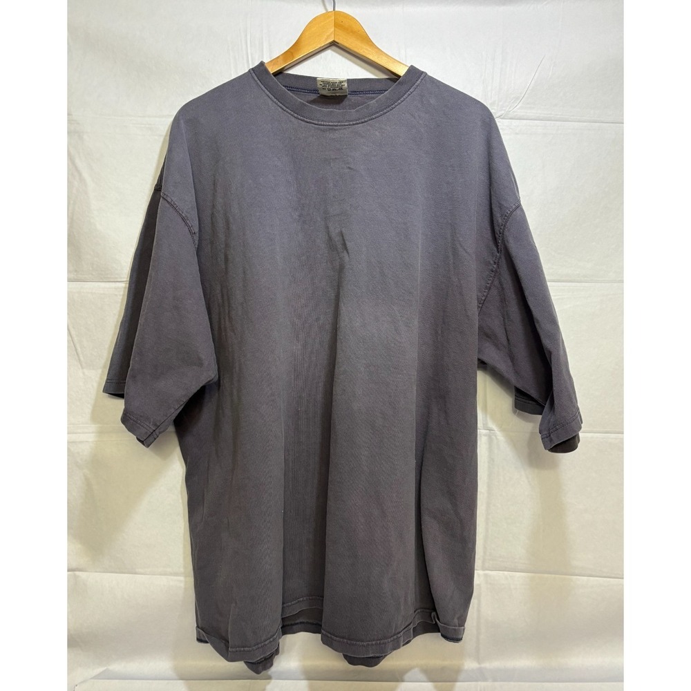 Pluma Oversized T-Shirt Mens Black Continental Airlines Heavyweight Cotton 2XL